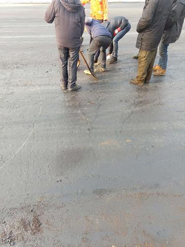 姜夔二期道路上面层一次沥青检查情况